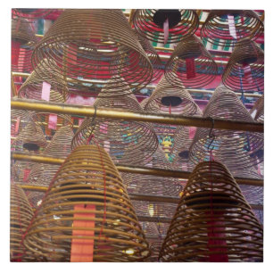 Man Mo Buddhistiska templet i Hong Kong Kakelplatta