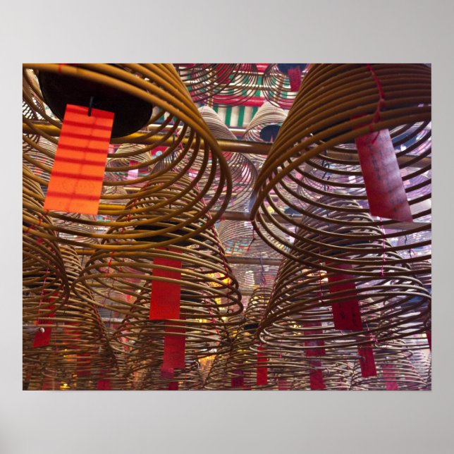 Man Mo Buddhisttempel i Hong Kong Poster (Framsidan)