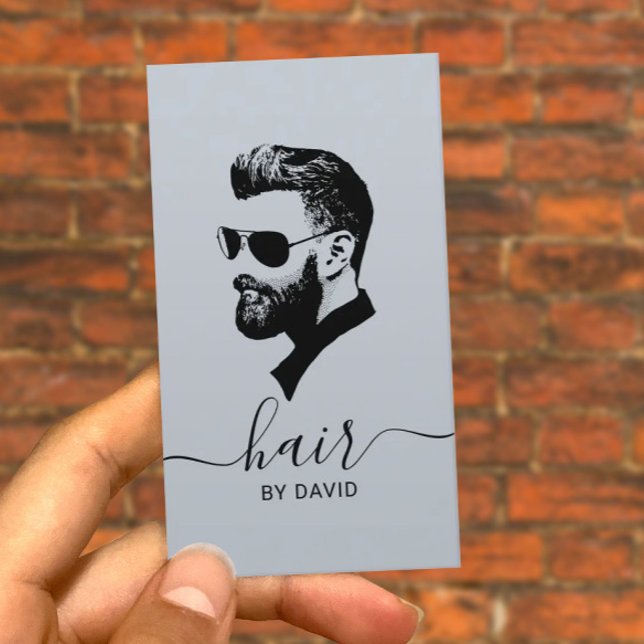 Man Mode Hair Stylist Barber Barbershop Visitkort (Skapare uppladdad)