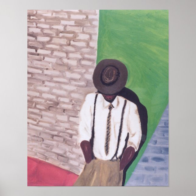 Man mot muren poster (Framsidan)