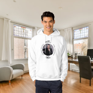 Man myt legend foto namn hoodie