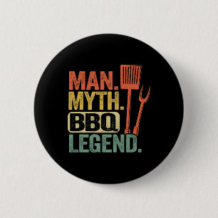 Man Myten Bbq Legend Grillning Pappa Grillfett Knapp