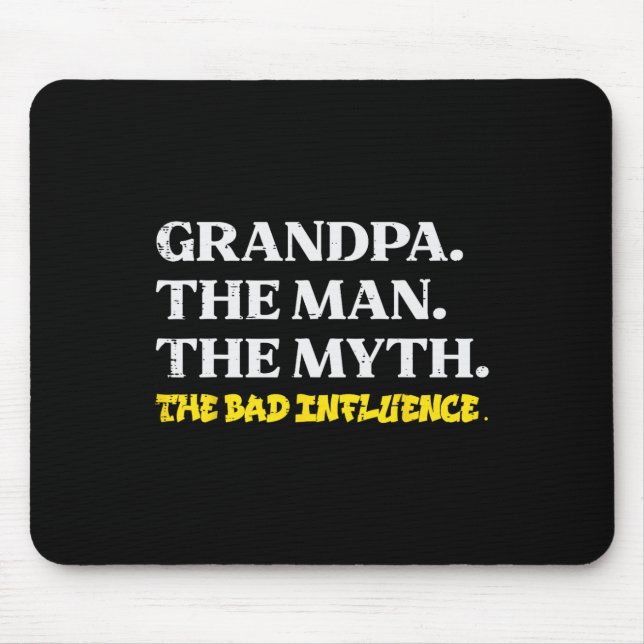 Man Myth Bad Influence Funny Far Grandparent D Musmatta (Framsidan)