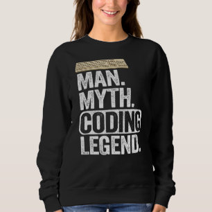 Man Myth Coding Legend Coder Pappa Geek Computer P T Shirt