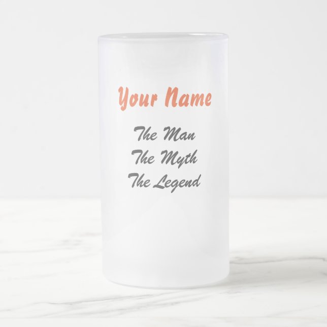 Man Myth, frostat ölexponeringsglas för legend Frostat Ölglas (Center)