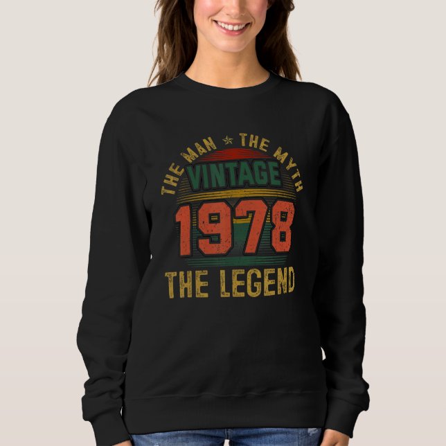 Man Myth Legend 1978 45 Birthday Gift 45 Years O T Shirt (Framsida)