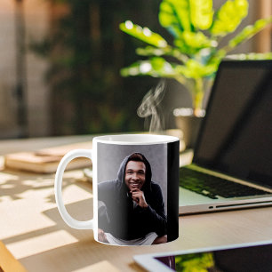 Man myth legend fotosvart, vitt kaffemugg