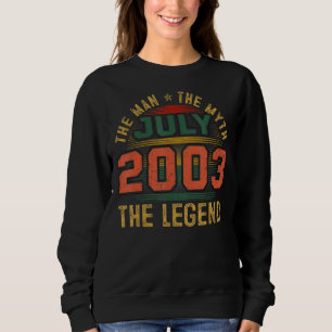 Man Myth Legend juli 2003 20:e födelsedagen 20 år T Shirt
