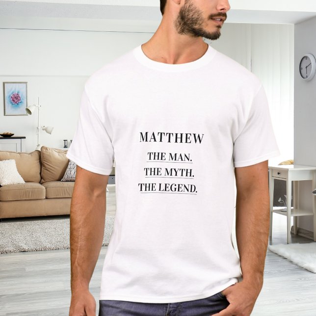 Man myth legend namn roligt t shirt (Skapare uppladdad)