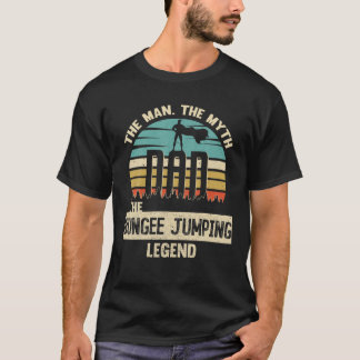 Man Myth Legend Pappa Bungee Jumping T Shirt