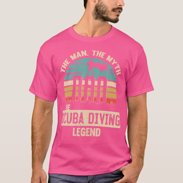 Man Myth Legend Pappa Dyka T Shirt (Framsida)