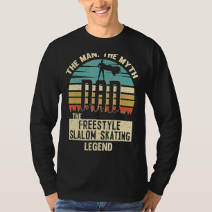 Man Myth Legend Pappa Freestyle slalom skridskor T Shirt