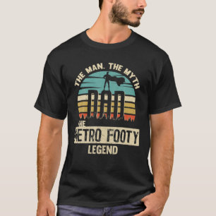 Man Myth Legend Pappa Metro Footy Fantastisk Playe T Shirt