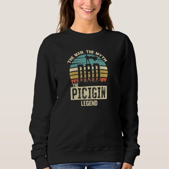 Man Myth Legend Pappa Picigin Fantastisk Player Pu T Shirt (Framsida)