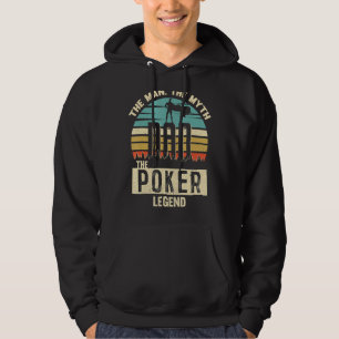 Man Myth Legend Pappa Poker Hoodie
