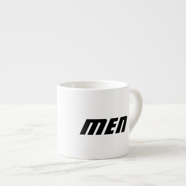 Män Namn Text Tryckt Drickbarhet-Kopp Kök Cool Espressomugg (Framsida höger)