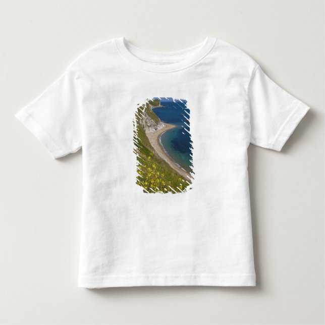 Man o Krig Bay, Jurassic Kusten, Lulworth, Dorset T Shirt (Framsida)