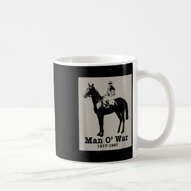 Man O Krig Vintage Tävling Horse Kaffemugg (Höger)