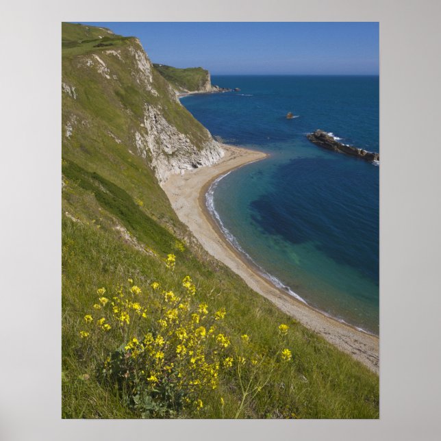 Man o War Bay, Jurassic Coast, Lulworth, Dorset, Poster (Framsidan)