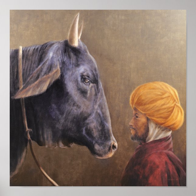 Man och Bull Poster (Framsidan)