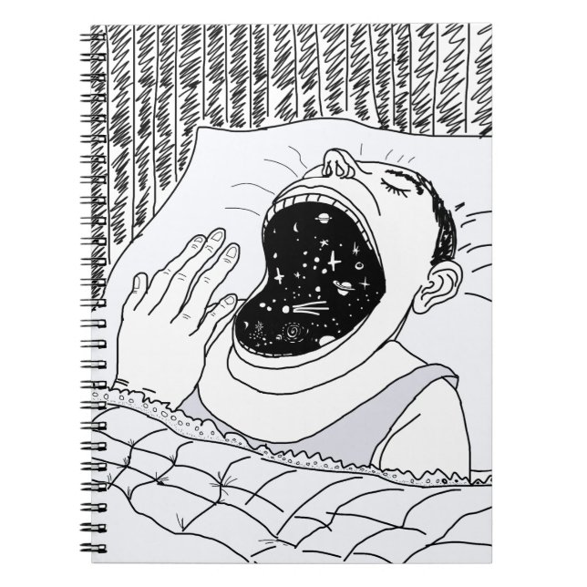 MAN OCH COSMOS ANTECKNINGSBOK MED SPIRAL (Framsidan)