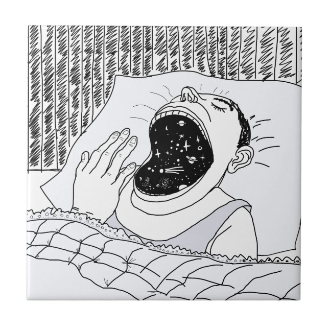MAN OCH COSMOS KAKELPLATTA (Framsidan)