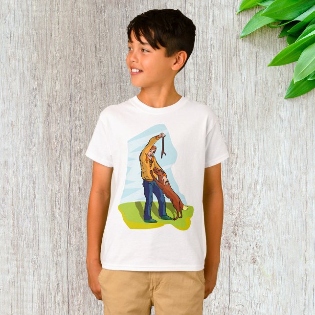 Man och hans Hund T-Shirt (Skapare uppladdad)