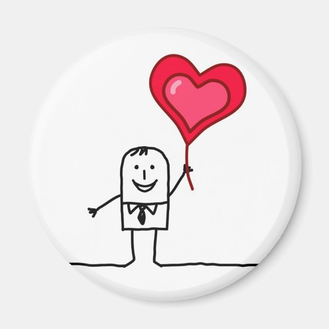 Man och hjärta magnet (Framsidan)