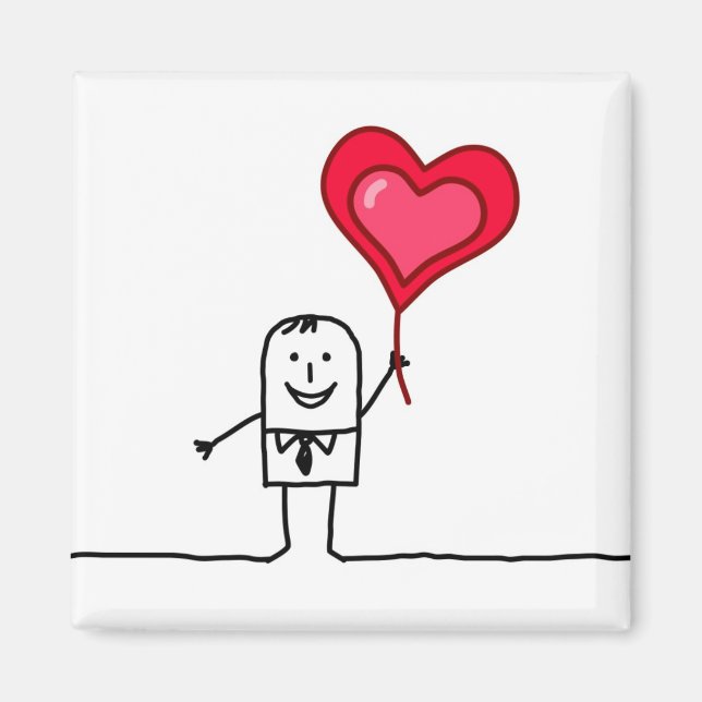 Man och hjärta magnet (Framsidan)