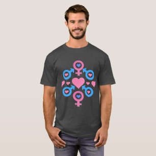 Män och honsymboler t shirt