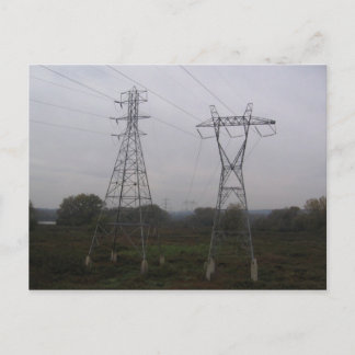 man och kvinna på Mohawkflodens ö Vykort