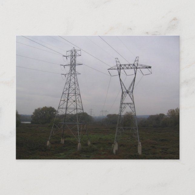 man och kvinna på Mohawkflodens ö Vykort (Framsida)