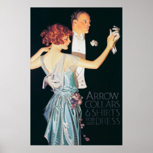 Man och Woman Dancing av Leyendecker Poster