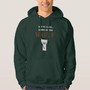 Man of Faith Spirit of Wolf Hoodie på svenska