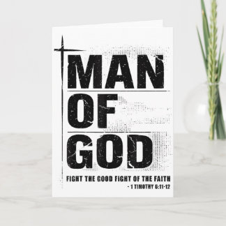Man Of God Christian Dad Bible Verse Timothy 6 11 Kort