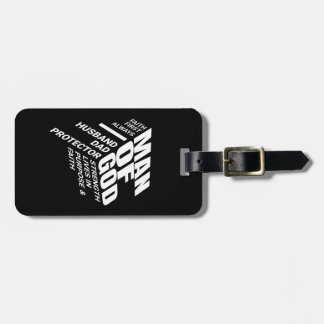 "Man of God" Luggage Tag – Faith, Strength & Purpo Bagagebricka