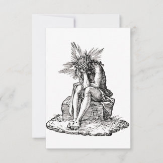 Man of Sorrows Heligt Helgonkort | Pater Noster Tack Kort