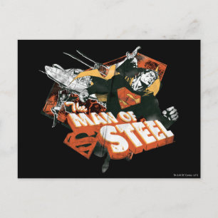 Man of Steel Collage Vykort