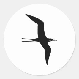 Man O'Krig (storartad frigatebird) Runt Klistermärke