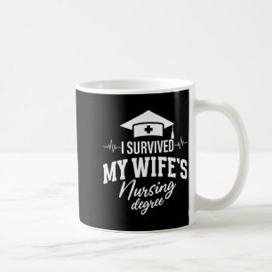 Män överlevde makans sjuksköterskeexamen rolig kaffemugg
