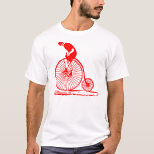 Man på en Penny Farthing - Red Tröja