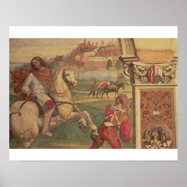Man på Horseback, från St. Benedicts Life (f Poster (Framsidan)