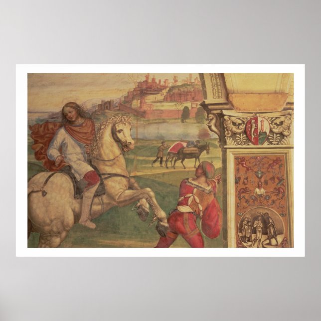 Man på Horseback, från St. Benedicts Life (f Poster (Framsidan)