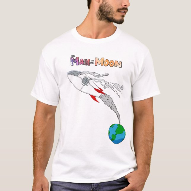 Man på månen t-shirt (Framsida)