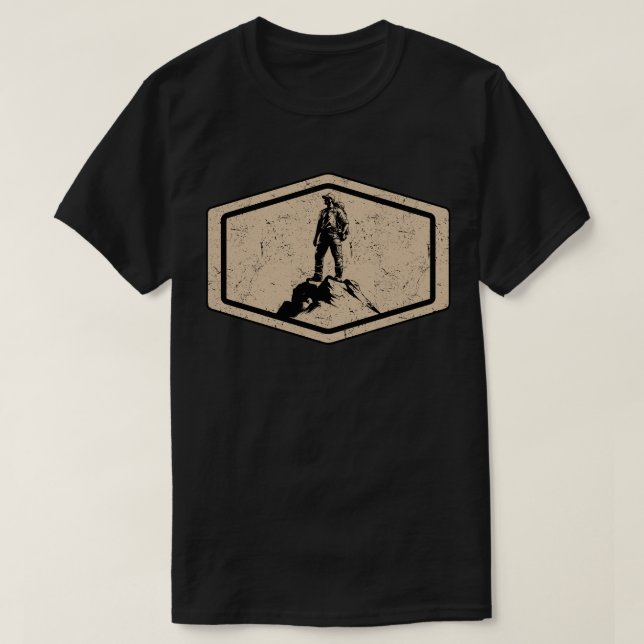 Man på toppen av berget t shirt (Design framsida)