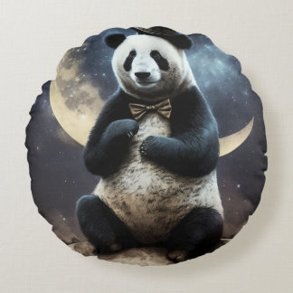 Mån Panda Rund Kudde