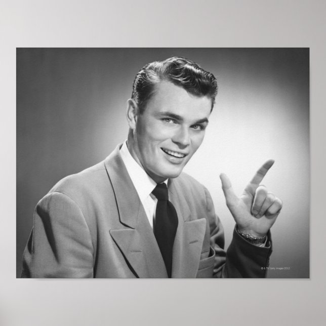 Man pekar 2 poster (Framsidan)