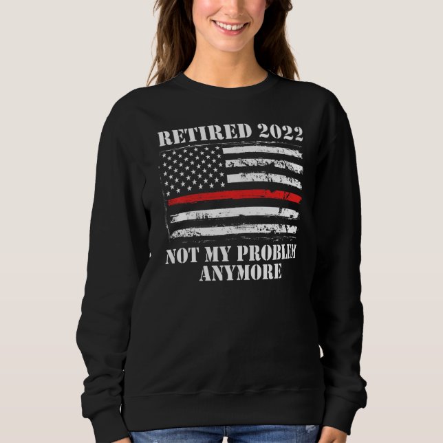 Män Pensionerade 2022 Inte Mitt Problem Längre Bra T Shirt (Framsida)