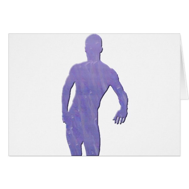 Man Posing Hälsningskort (Framsidan Horizontal)