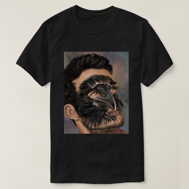 Man Raven T-Shirt (Design framsida)